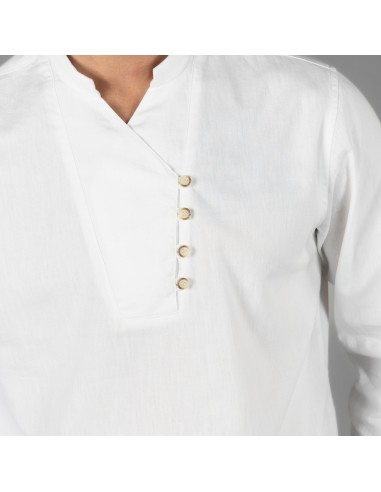 CAMISA HOMBRE CHAMBRAY CUELLO MAO NIAS