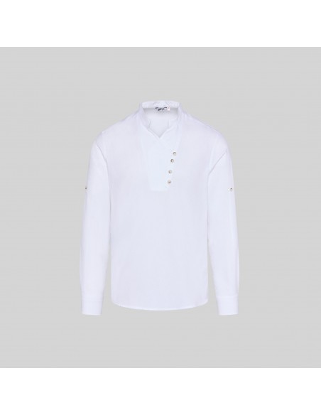 CAMISA HOMBRE CHAMBRAY CUELLO MAO NIAS