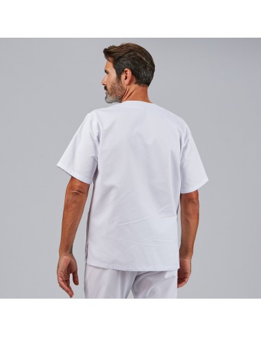 BLUSA SANITARIO UNISEX PICO BOTONES