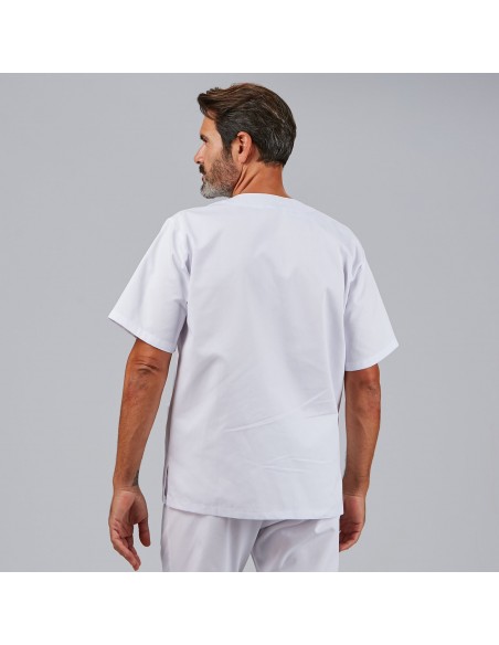 BLUSA SANITARIO UNISEX PICO BOTONES