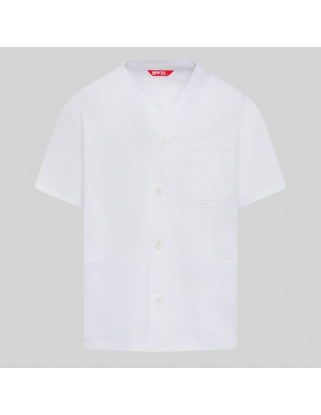 BLUSA SANITARIO UNISEX PICO BOTONES