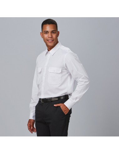CAMISA UNISEX CHARRETERAS MANGA LARGA ELASTAN