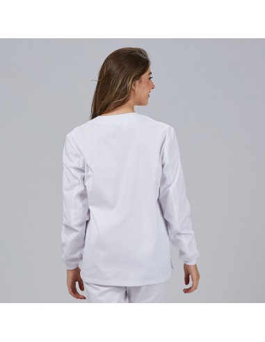 BLUSA SANITARIO UNISEX PICO MANGA LARGA PUÑO...