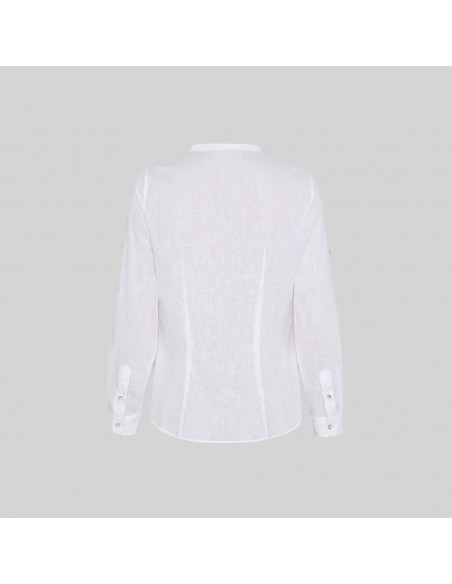 CAMISA MUJER LINO/COTTON CUELLO MAO KAULA