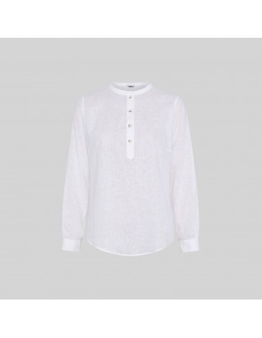 CAMISA MUJER LINO/COTTON CUELLO MAO KAULA