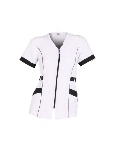 BLUSA MUJER "VIENA" M/C BLANCA