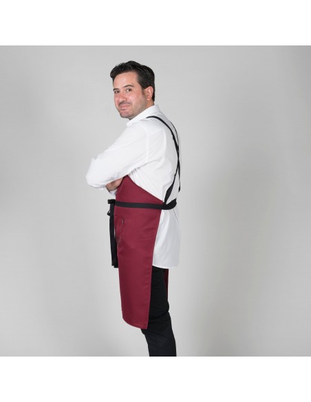 DELANTAL CON PETO GOURMET ESTAMPADO 92X75 CM