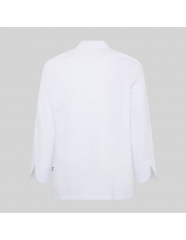 CHAQUETA COCINA UNISEX BOTON FORRADO M/L BLANCA