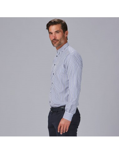 CAMISA HOMBRE RAYAS BICOLOR SLIM FIT ALESSANDRO