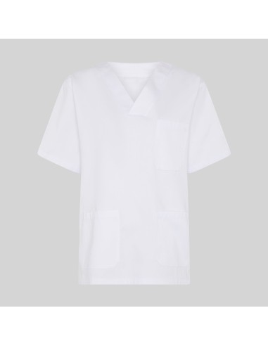 BLUSA SANITARIO UNISEX PICO SARGA BLANCA