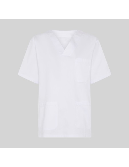 BLUSA SANITARIO UNISEX PICO SARGA BLANCA