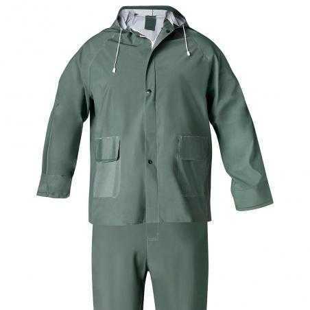 Traje de Agua Impermeable Verde Pvc Talla 8-XL - Imagen 1