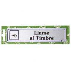 Rotulo "llame al timbre"