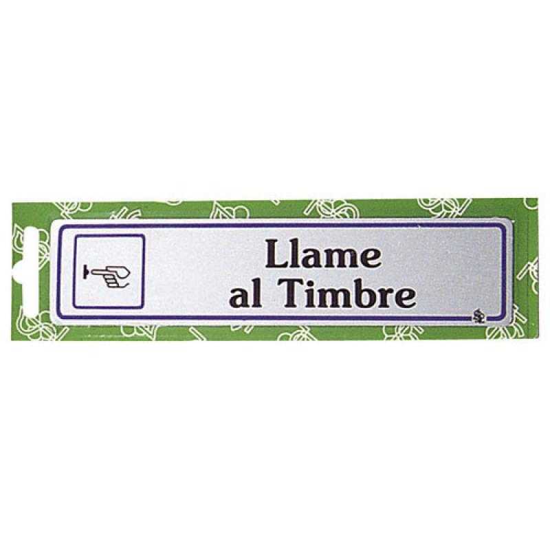 Rotulo "llame al timbre"