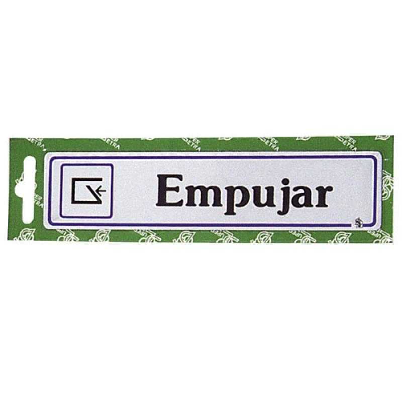 Rotulo "empujar"