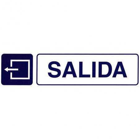 Rotulo adhesivo 250x63 mm. salida