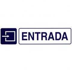 Rotulo adhesivo 250x63 mm. entrada