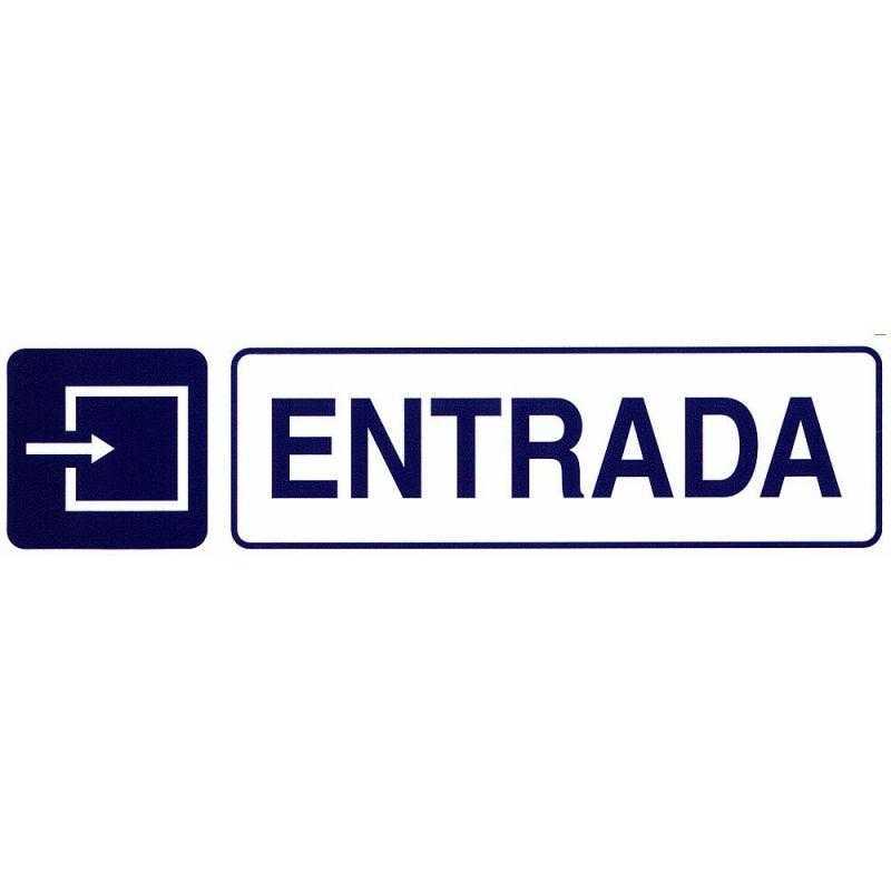 Rotulo adhesivo 250x63 mm. entrada