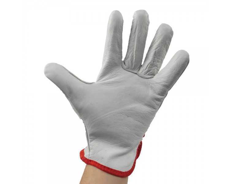 Guantes Piel FLOR 9" C/Colgador (Par)