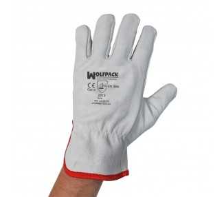 Guantes Piel FLOR 10" C/Colgador (Par)