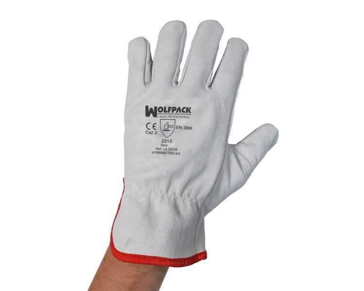 Guantes Piel FLOR 10" C/Colgador (Par)