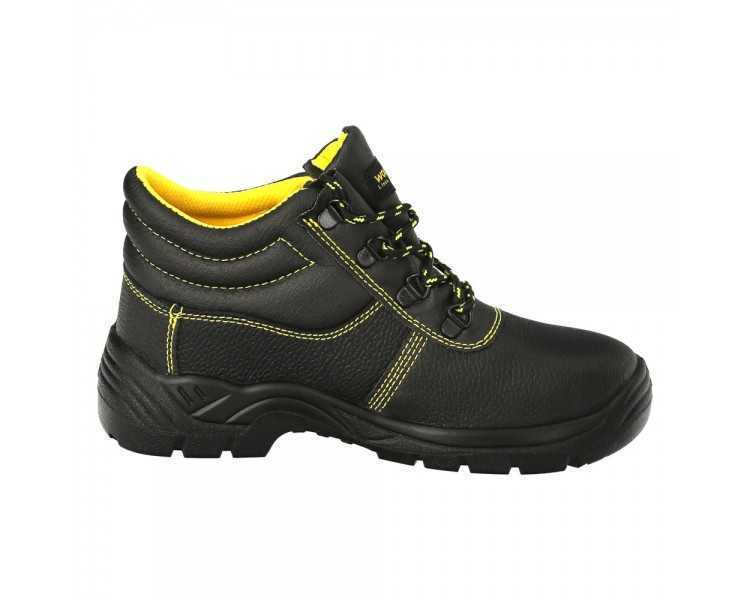 Botas Seguridad S3 Piel Negra Wolfpack Nº 39 Vestuario Laboral,calzado Seguridad, Botas Trabajo. (Par)