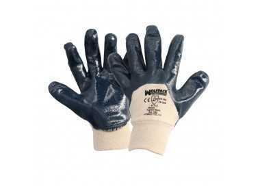 Guantes Nitrilo / Lona Pesados Nimax 9" (Par)