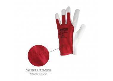 Guantes Piel / Lona Con Colgador 8" Guantes De Trabajo, Guantes De Protección (Par)