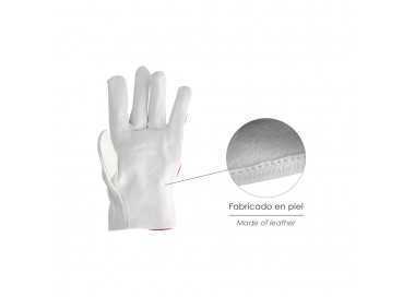 Guantes Piel / Lona Con Colgador 8" Guantes De Trabajo, Guantes De Protección (Par)