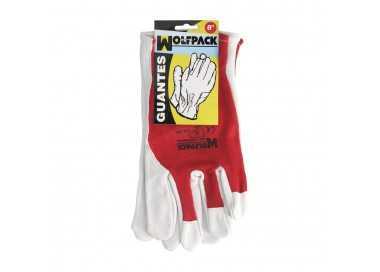 Guantes Piel / Lona Con Colgador 8" Guantes De Trabajo, Guantes De Protección (Par)