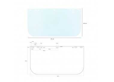 Recambio Pantalla 390x200 mm. Para Protector Facial Con Arnes Recambio Pantalla 390x200 mm. Para Protector Facial Con Arnes