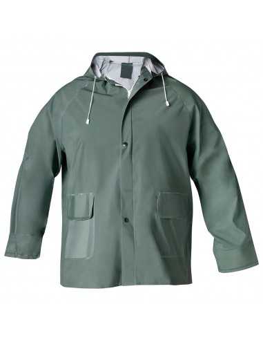 Traje de Agua Impermeable Verde Pvc Talla 7-L
