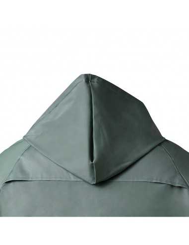 Traje de Agua Impermeable Verde Pvc Talla 7-L