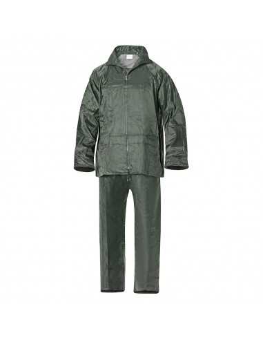 Traje de Agua Impermeable Verde Nylon Talla 8-XL