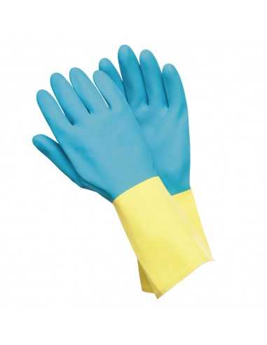 Guantes Neopreno / Latex Bicolor Talla M (Par)
