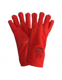 Guantes Soldar Denso Rojo Largo (Par)
