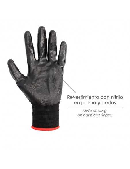 Guantes Nitrilo / Nylon Impregnado 7" (Par) Guantes Nitrilo / Nylon Impregnado 7" (Par)
