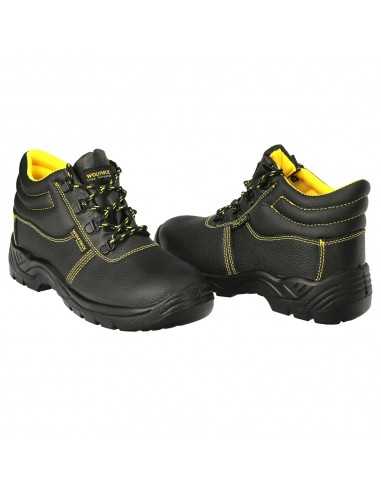 Botas Seguridad S3 Piel Negra Wolfpack Nº 43 Vestuario Laboral,calzado Seguridad, Botas Trabajo. (Par)