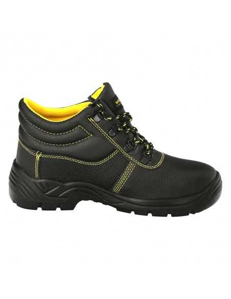 Botas Seguridad S3 Piel Negra Wolfpack Nº 43 Vestuario Laboral,calzado Seguridad, Botas Trabajo. (Par)