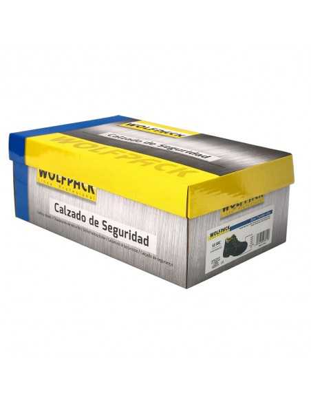 Botas Seguridad S3 Piel Negra Wolfpack Nº 41 Vestuario Laboral,calzado Seguridad, Botas Trabajo. (Par)