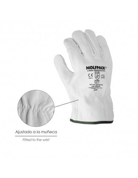 Guantes Piel FLOR 11" C/Colgador (Par) Guantes Piel FLOR 11" C/Colgador (Par)