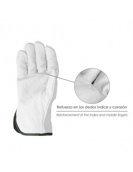 Guantes Piel FLOR 11" C/Colgador (Par) Guantes Piel FLOR 11" C/Colgador (Par)