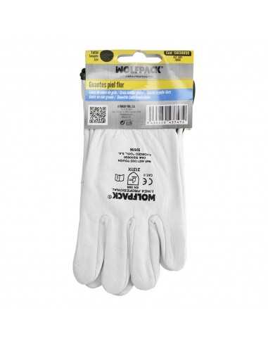 Guantes Piel FLOR 11" C/Colgador (Par)