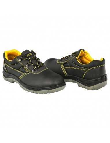 Zapatos Seguridad S3 Piel Negra Wolfpack Nº 42 Vestuario Laboral,calzado Seguridad, Botas Trabajo. (Par)