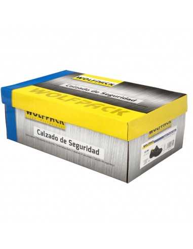 Zapatos Seguridad S3 Piel Negra Wolfpack Nº 42 Vestuario Laboral,calzado Seguridad, Botas Trabajo. (Par)
