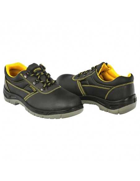 Zapatos Seguridad S3 Piel Negra Wolfpack Nº 43 Vestuario Laboral,calzado Seguridad, Botas Trabajo. (Par)