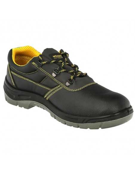 Zapatos Seguridad S3 Piel Negra Wolfpack Nº 43 Vestuario Laboral,calzado Seguridad, Botas Trabajo. (Par)
