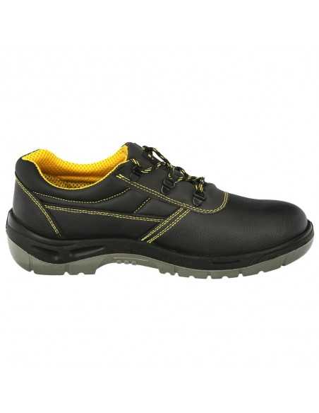 Zapatos Seguridad S3 Piel Negra Wolfpack Nº 43 Vestuario Laboral,calzado Seguridad, Botas Trabajo. (Par)