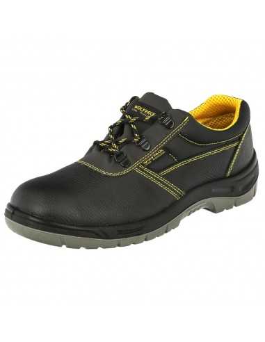 Zapatos Seguridad S3 Piel Negra Wolfpack Nº 45 Vestuario Laboral,calzado Seguridad, Botas Trabajo. (Par)
