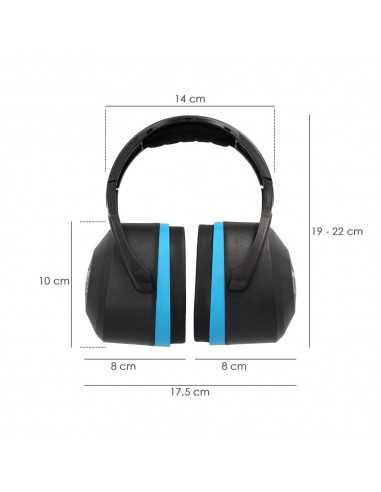 Protector Auditivo Cascos CE SNR 29 dB Trabajar, Dormir, Estudiar, Leer, Viajar, Ronquidos, Proteccion Auditiva Cascos